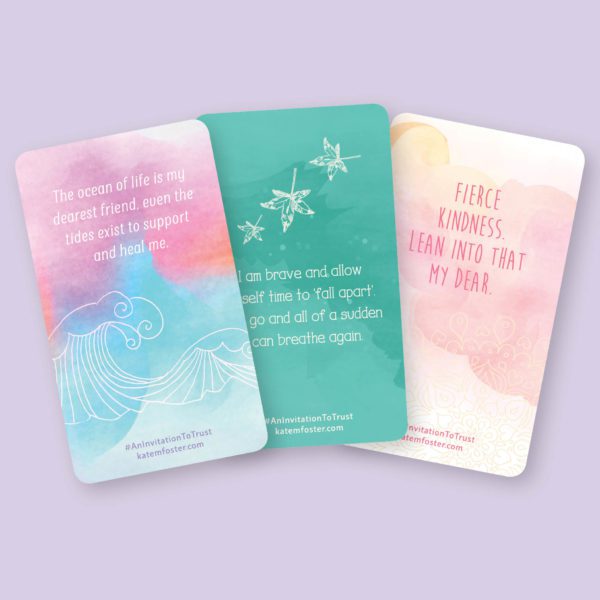 10X Wholesale Copies ~ An Invitation to Trust ~ Self Love and Self Care Oracle Cards - Image 4